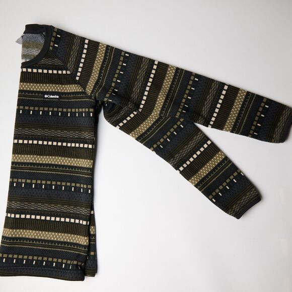 Columbia Women’s M Geometric Fleece Pullover Sweater Weather Multicolor Crewneck - Picture 5 of 7